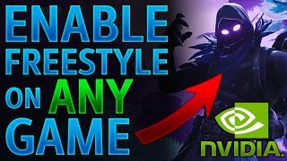 How to enable NVIDIA freestyle on ANY GAME! How to enable NVIDIA freestyle on ANY GAME!