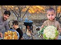 Village Life: Cooking Cauliflower – Rustic Afghan Recipe #villagelife