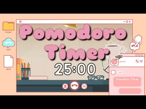 Pomodoro technique ^♡^ | 25 mins timer + 5 mins break | 📚  studymates