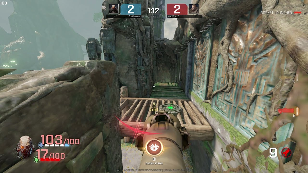 Quake Champions 2021 06-25 - Duel w/ NeoEmc2 5/5 / Deep Embrace / Strogg & Peeker vs. BJ