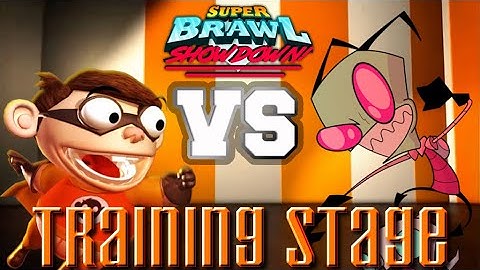 Chum Chum vs Invader Zim | Super Brawl Showdown v0.3.0b Training Stage Full Match Gameplay