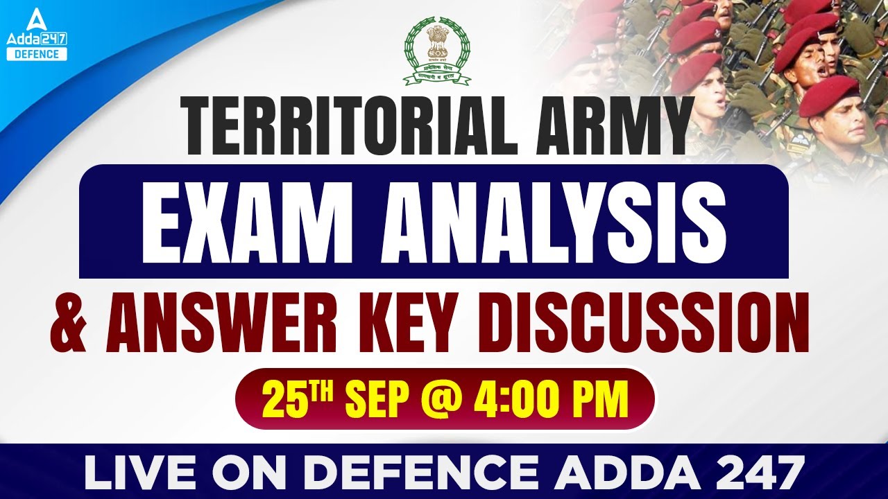 territorial-army-exam-analysis-answer-key-discussion-live-on