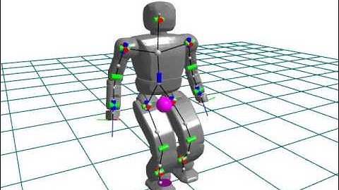 HUBO ZMP walking - first virtual steps