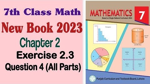 Class 7 Math New Book Chapter 2 Exercise 2.3 Question 4 | Class 7 Math New Book Unit 2 Exercise 2.3
