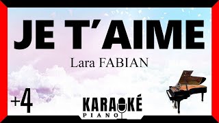 Je Taime  Lara Fabian karaok Piano Franais 4