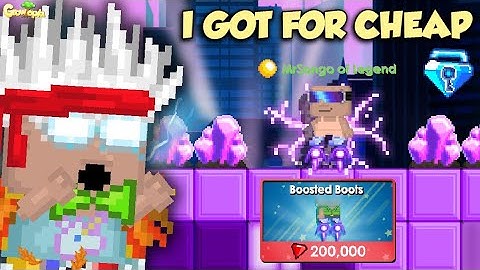 NEW Boosted Boots Set Challenge but 10BGL! OMG!! | GrowTopia