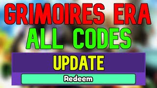 New Grimoires Era Codes | Roblox Grimoires Era Codes (May 2024)