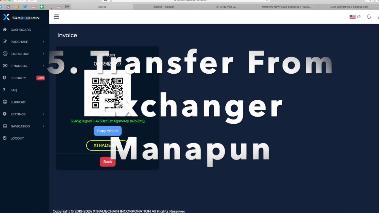 Tutorial Deposit XtradeChain - YouTube