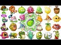 All Premium Plants Power-Up! in Plants vs Zombies 2 (Chinese Version)
