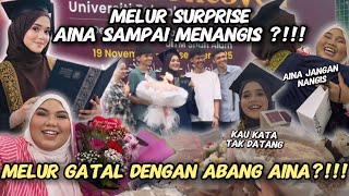 Download Lagu SUPRISE CONVO AINA SAMPAI MENANGIS! MELUR GATAL ABANG AINA? MP3