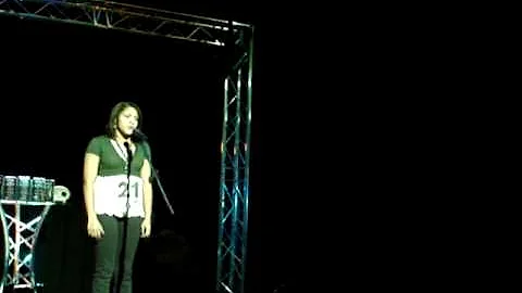 Alyssa Sylvester MHSA 2009 singing "The Hill" at O...