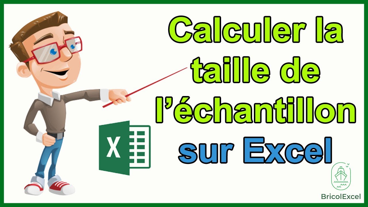 Comment calculer la taille de l échantillon dans excel YouTube