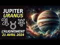 Nouveau cycle de 14 ans  la conjonction jupiter  uranus  la lumire des astres 21 avril 2024