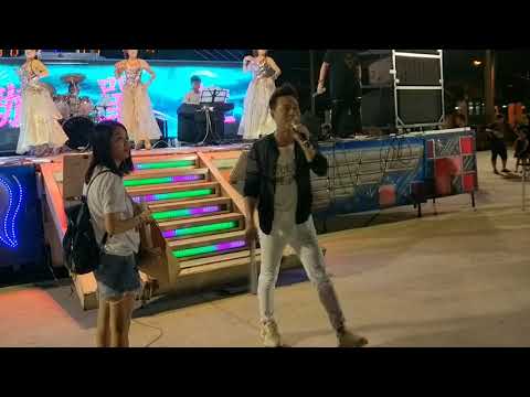 2018/9/21在高雄岡山惠峰宮中秋節聯歡活動晚會陳隨意唱（愛你若性命）