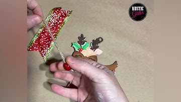 Adding a hanger, bead and bow to your DIY Ornament!