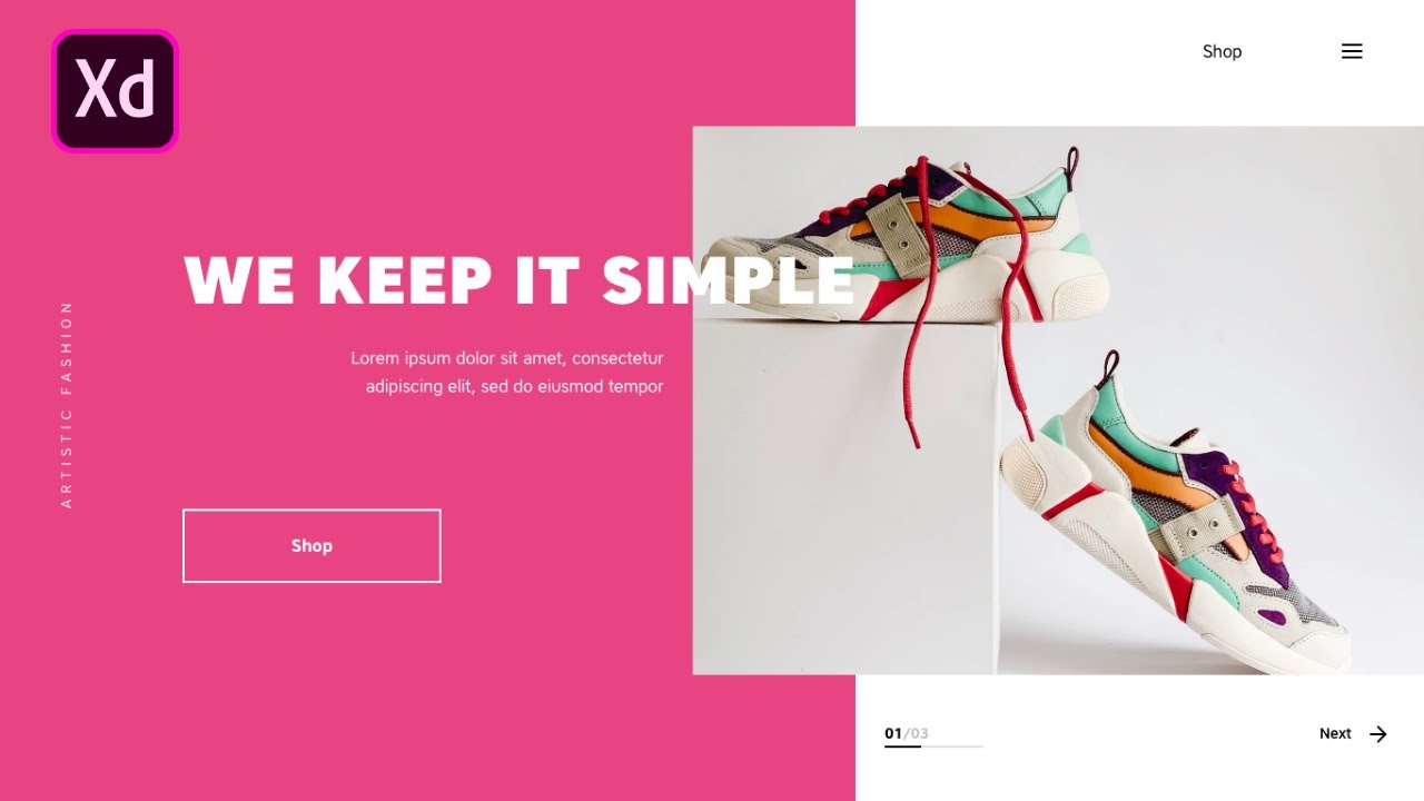 Learn how to make a smooth transition carousel in Adobe XD - Quick tutorial