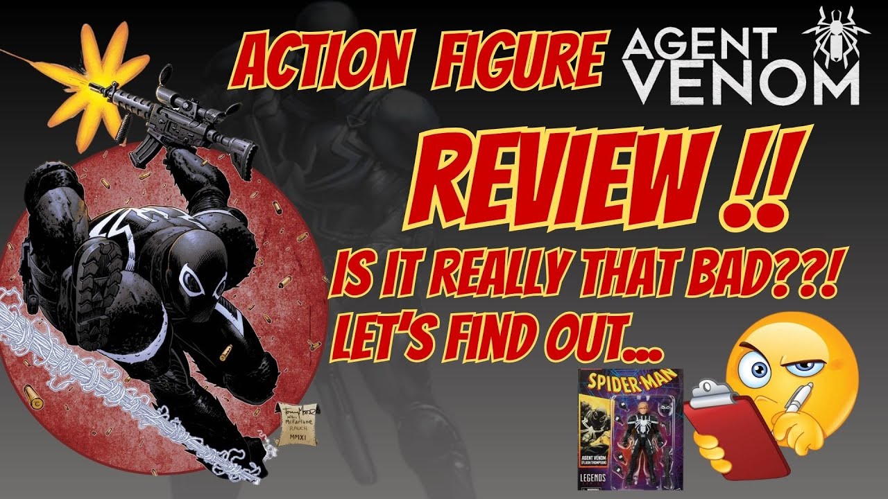 Retroagent RETRO AGENT VENOM ACTION FIGURE REVIEW by HASBRO MARVEL LEGENDS IS IT ...