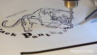 Engraving and cutting 3d objects - cnc milling machine WEGSTR