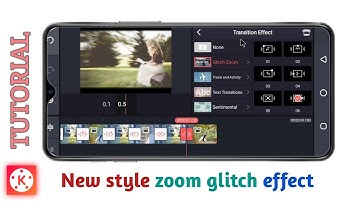 New style transition video editing in kinemaster | Zoom glitch effect trending