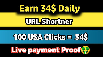 Url Shortener trick 34$ Daily | Live Proof | Unlimited click