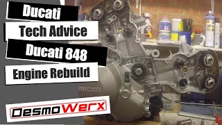 Ducati 848 Engine - Rebuilding the stripped engine