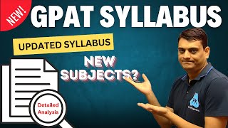 GPAT 2024 | New & Updated Syllabus | Subject-wise Weightage | Important Topics | By Dr. Puspendra