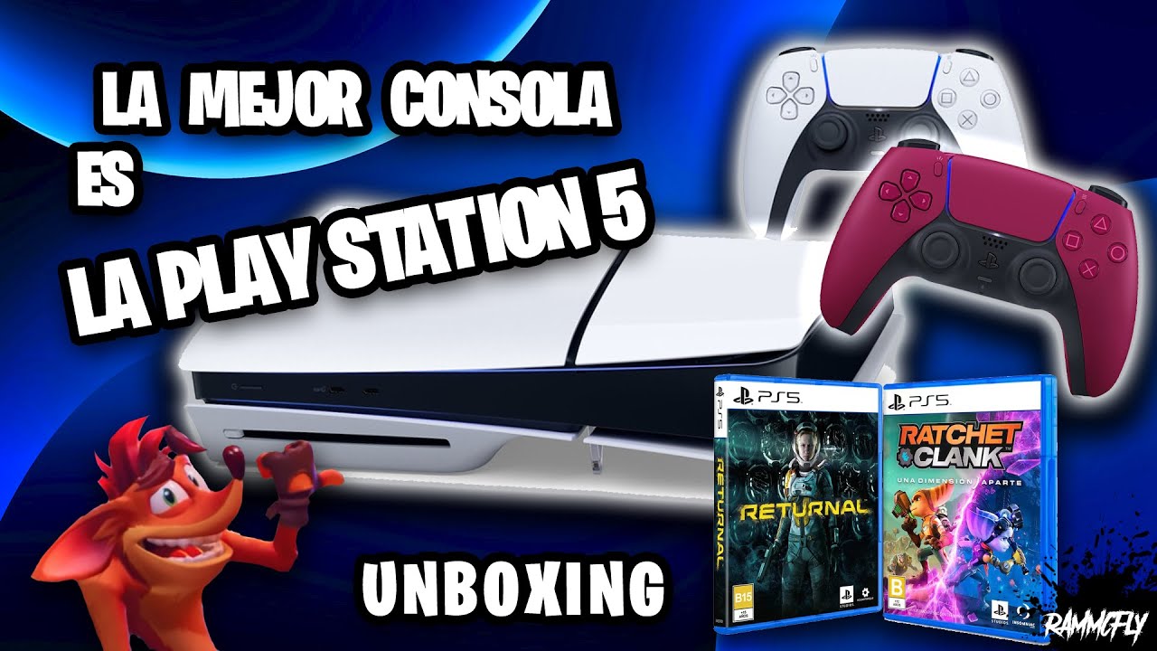 LA MEJOR CONSOLA ES PS5 UNBOXING MAS MANDO DUALSENSE COLOR ROJO
