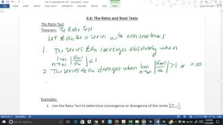 Section 9 6 Ratio Test