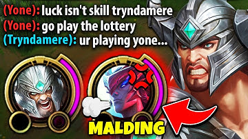 The fastest RAGE QUIT in League of Legends history... (THIS YONE LOSES IT)