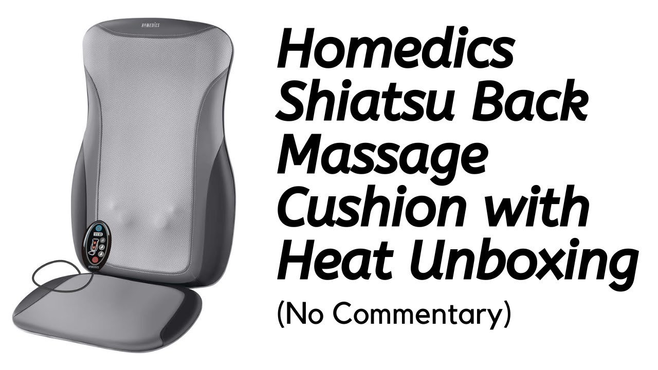 Homedics Shiatsu Back Massage Cushion with Heat Unboxing (No Commentary) 