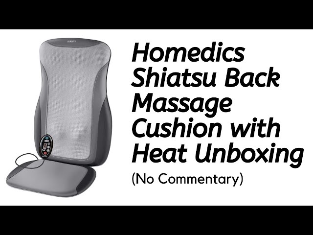 Homedics Shiatsu Back Massage Cushion with Heat Unboxing (No Commentary) 