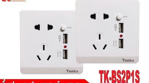 Review - Ổ Cắm Điện Chống Giật 2 Cổng USB TK-2U2P1S I Tenko.com.vn