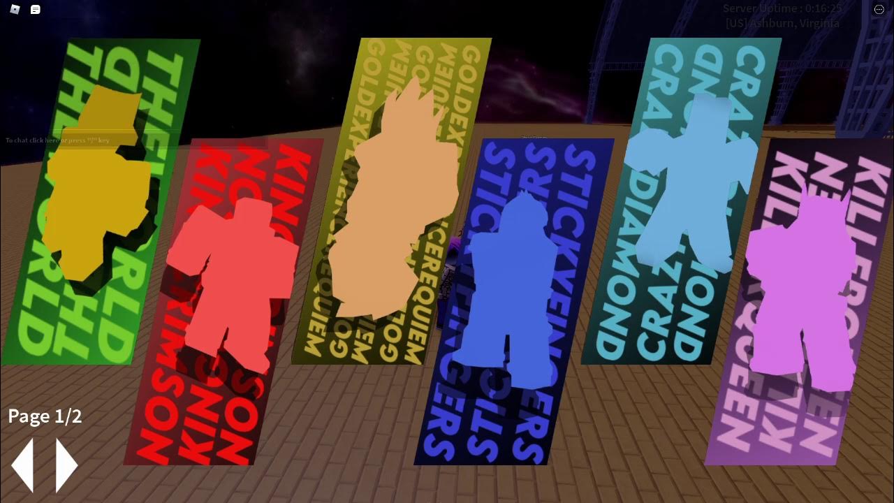 How to main all stands in N the jojo game Roblox N PART 1 YouTube