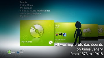 Prototype Xbox 360 dashboards on PC (Xenia Canary)
