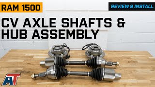 2012-2018 4WD RAM 1500 Front CV Axle Shafts and Hub Assembly Set Review & Install