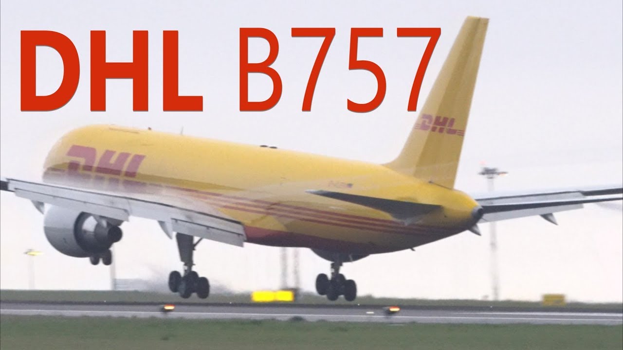 DHL B757 Landing in Lisbon | Condensation trails