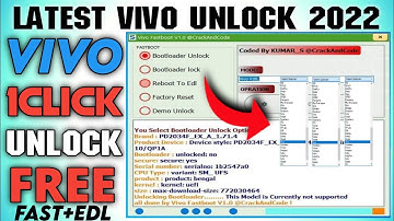 🔥1 Click Fastboot To EDL Without Opening Back panel,Remove Screen Lock Vivo | Sahil Tech