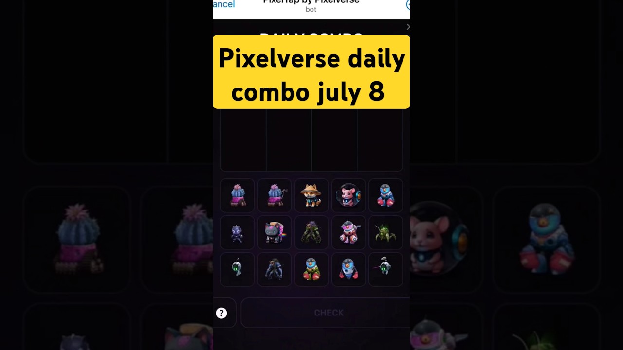 pixelverse daily combo 8 july 