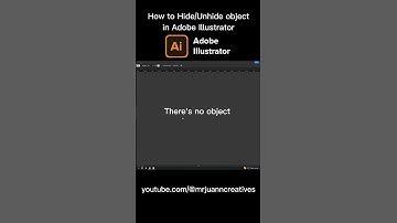 Hide/Unhide object in Adobe Illustrator #shorts #tutorial #howto #trending #youtubeshorts #youtube