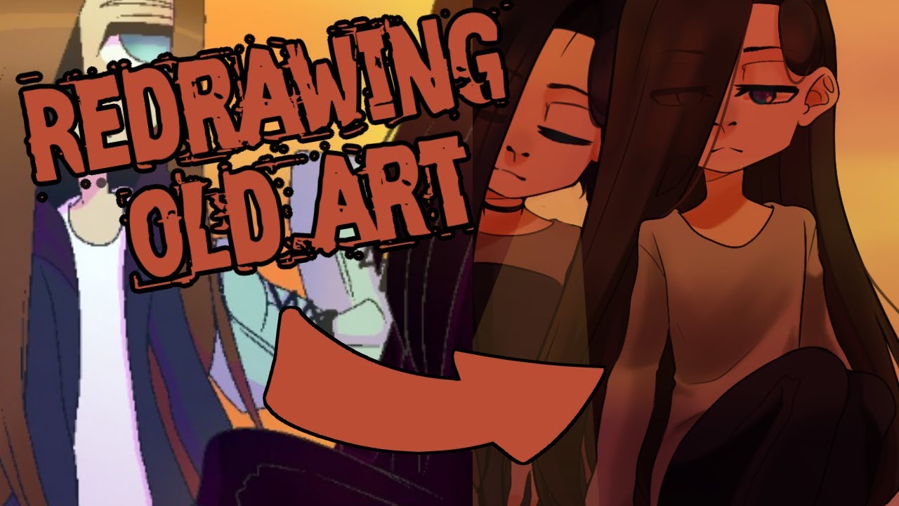 redrawing old art - YouTube