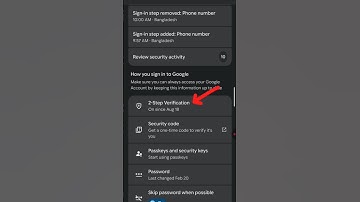 Gmail 2 step verification on // #gmailsecurity #Gmailaccountstrong setting