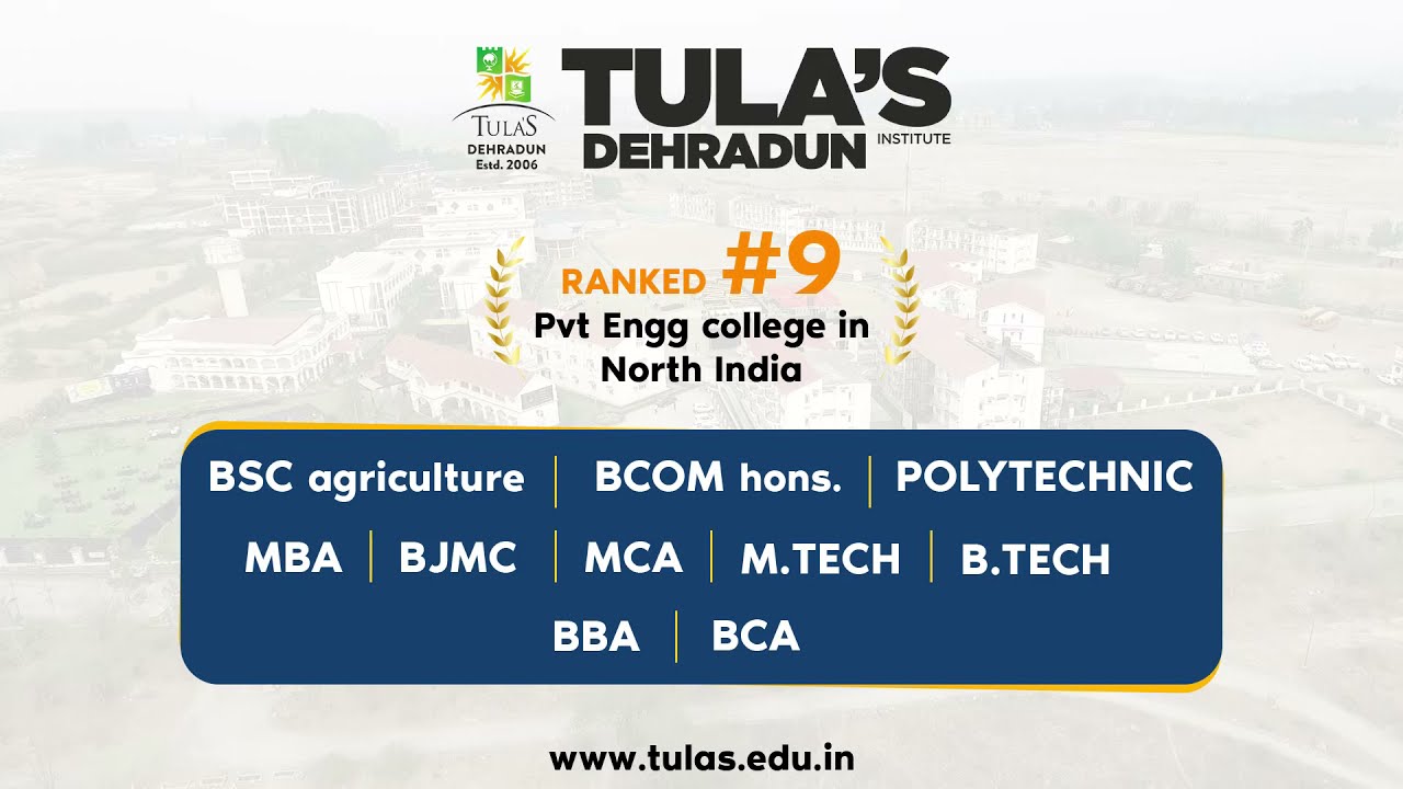 Best College In Dehradun Tula S Institute Bigger Better Future Youtube