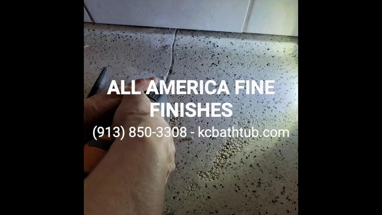 TERRAZZO SHOWER BASE REPAIR & REFINISHING KANSAS CITY, KS/MO & OVERLAND PARK, KS YouTube