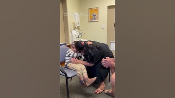 Boy reacts to hearing parents