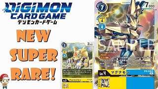 New Super Rare Digimon TCG Card Revealed 1st Ever Magnamon BT8: New Hero (Digimon TCG News)