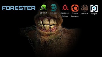 Creature creation with Corona, SubstancePainter,3dsmax,Ornatrix and Poliigon.