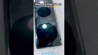 🔥 Motorola Edge 60 Pro UV Tempered Glass Installation | Bubble Free Screen Protector 😱 #Shorts
