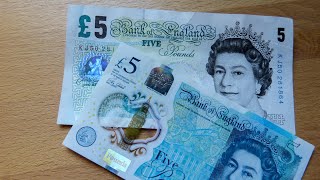 NEW and OLD 5 POUND banknote review