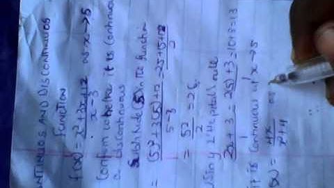 How to know continuous and discontinuous function