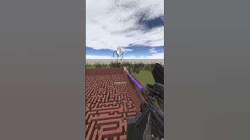 Destroying Stickmin in Big Maze Nextbot Gmod